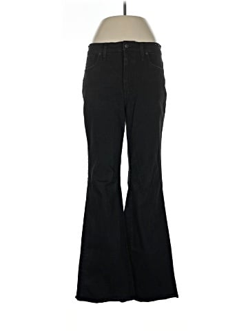 Madewell Skinny Flare Jeans in Black Frost Wash (view 1)