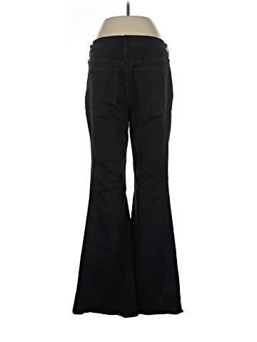 Madewell Skinny Flare Jeans in Black Frost Wash (view 2)