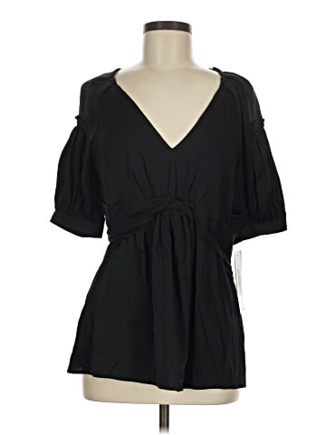 Peter Nygard Short Sleeve Silk Top (view 1)