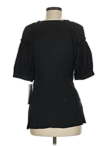 Peter Nygard Short Sleeve Silk Top (view 2)