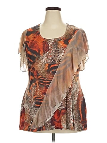 Live and Let Live Short Sleeve Blouse (view 1)