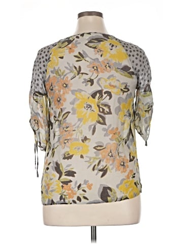 Edme & Esyllte Short Sleeve Silk Top (view 2)