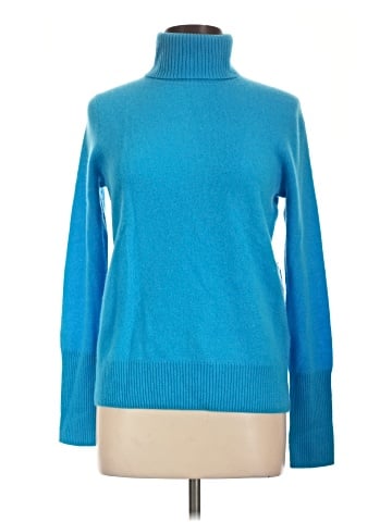 Aqua Cashmere Pullover Sweater (view 1)