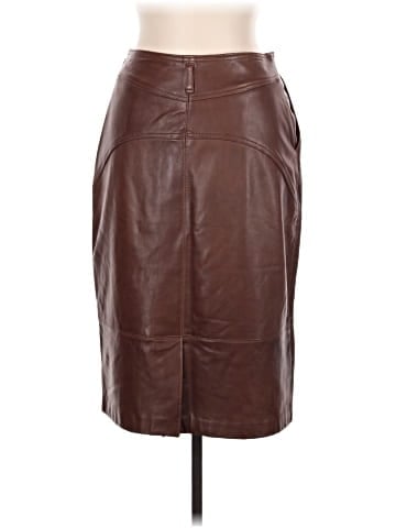Linda Allard Ellen Tracy Leather Skirt (view 2)