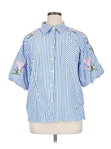 Unbranded Short Sleeve Button-Down Shirt (view 1)