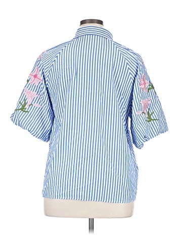Unbranded Short Sleeve Button-Down Shirt (view 2)
