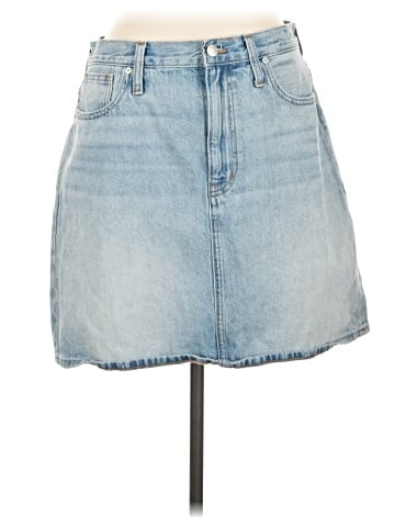 Madewell Denim High-Waist Straight Mini Skirt in Fitzgerald Wash (view 1)