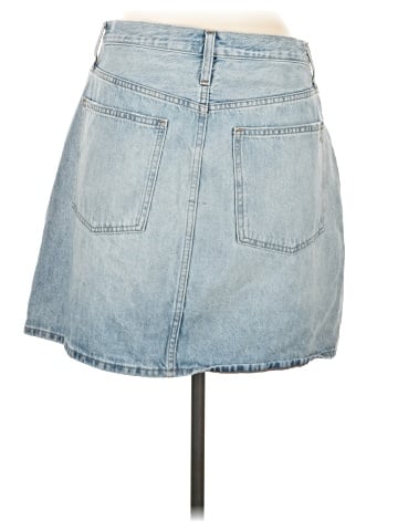 Madewell Denim High-Waist Straight Mini Skirt in Fitzgerald Wash (view 2)
