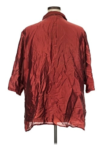 Venezia 3/4 Sleeve Silk Top (view 2)