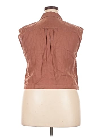 Lou & Grey Sleeveless Button-Down Shirt (view 2)