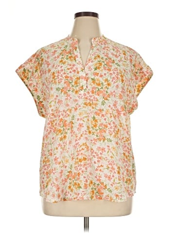 Cynthia Steffe Short Sleeve Blouse (view 1)