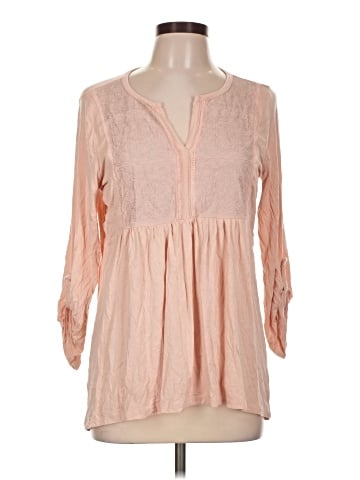Cable & Gauge 3/4 Sleeve Blouse (view 1)