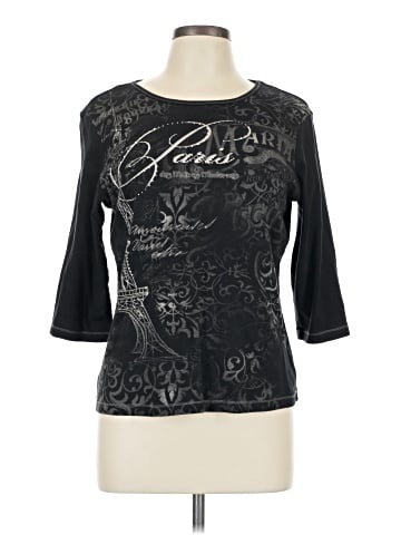 Christopher & Banks 3/4 Sleeve T-Shirt (view 1)