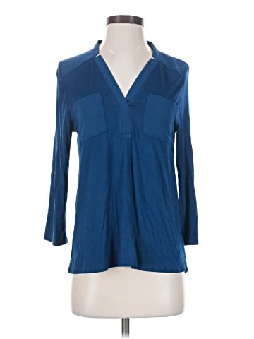 Cable & Gauge 3/4 Sleeve Blouse (view 1)