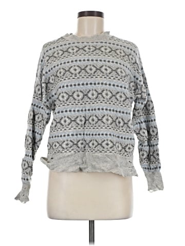 Aqua Cashmere Pullover Sweater (view 1)