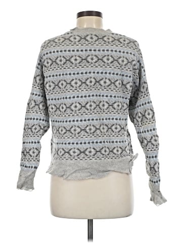 Aqua Cashmere Pullover Sweater (view 2)