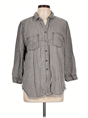 Hester & Orchard 3/4 Sleeve Button-Down Shirt (view 1)