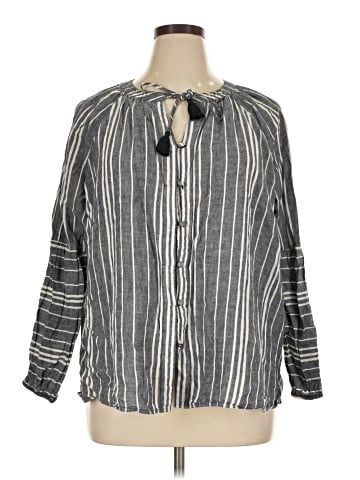 Lane Bryant Long Sleeve Blouse (view 1)