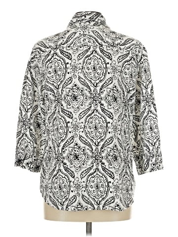 Kim Rogers 3/4 Sleeve Button-Down Shirt (view 2)