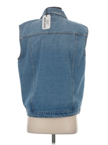 Velvet Heart Denim Vest (view 2)