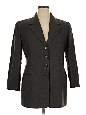 Linda Allard Ellen Tracy Wool Blazer (view 1)