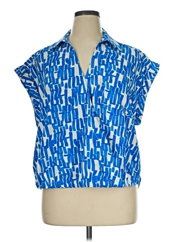 Nine West Short Sleeve Blouse (view 1)