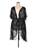 Torrid 100% Polyester Black Gray Kimono Size 4X Plus (4) - photo 1