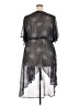 Torrid 100% Polyester Black Gray Kimono Size 4X Plus (4) - photo 2