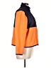 Oleg Cassini Color Block Orange Track Jacket Size L - photo 4