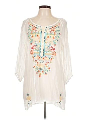 Johnny Was 3/4 Sleeve Blouse (view 1)