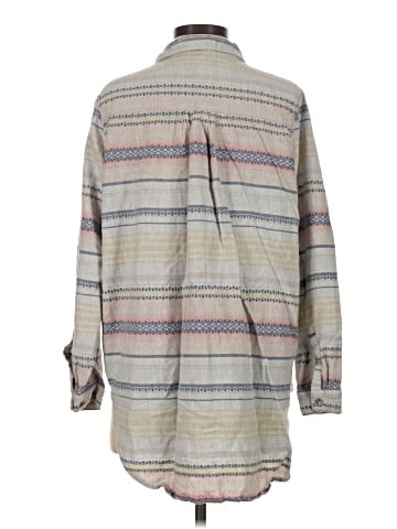 BDG 3/4 Sleeve Button-Down Shirt (view 2)