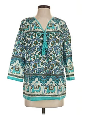 Calypso St. Barth 3/4 Sleeve Blouse (view 1)