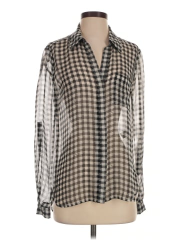 Diane von Furstenberg Long Sleeve Silk Top (view 1)