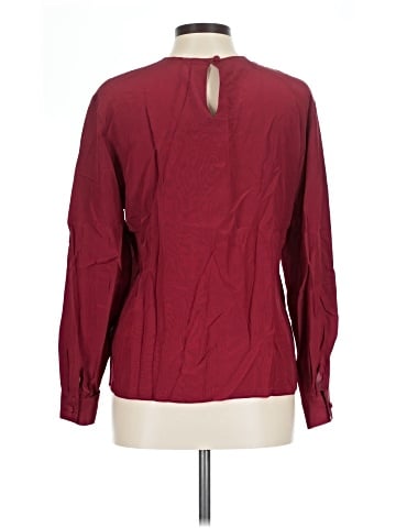 Clio Long Sleeve Silk Top (view 2)