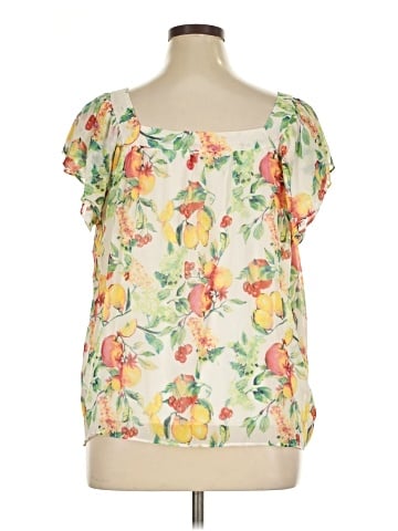 LC Lauren Conrad Short Sleeve Blouse (view 2)
