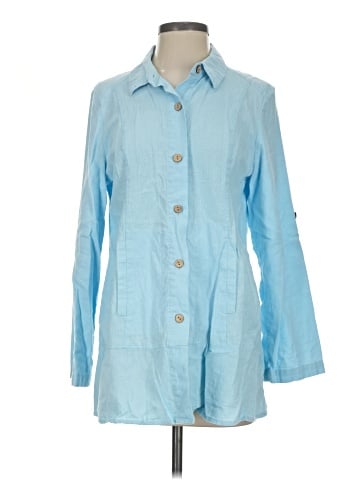 Simply Noelle 3/4 Sleeve Button-Down Shirt (view 1)