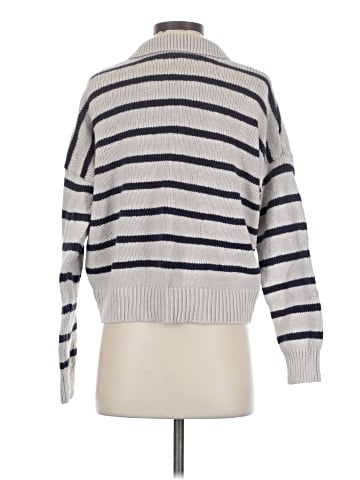 Madewell Dedham Polo Sweater in Stripe (view 2)