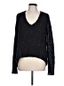 Helmut Lang Metallic Black Wool Pullover Sweater Size L - photo 1