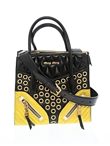 Miu Miu Leather Grommet Biker Convertible Bag (view 1)
