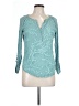 Tiny 100% Polyester Teal Long Sleeve Blouse Size L - photo 1