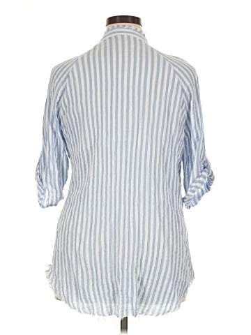 Cato 3/4 Sleeve Button-Down Shirt (view 2)