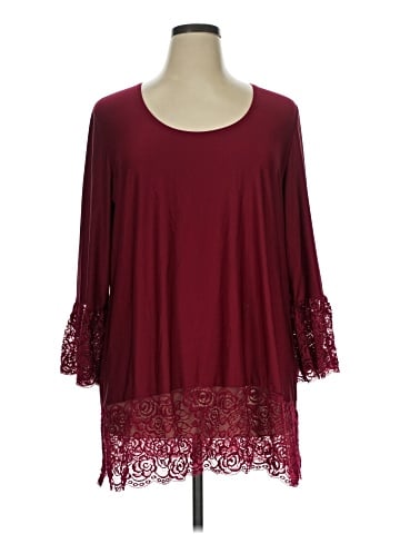 Slinky Brand 3/4 Sleeve Blouse (view 1)
