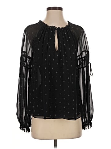 Joie Long Sleeve Silk Top (view 1)
