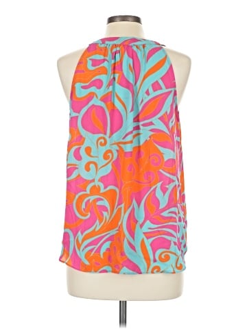 Rose + Olive Sleeveless Blouse (view 2)