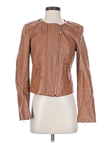 White House Black Market Leather Jacket (view 1)