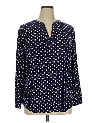 Anne Klein Long Sleeve Blouse (view 1)