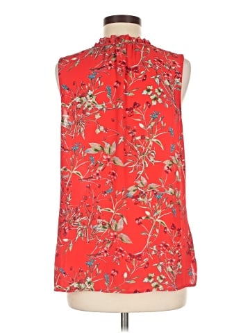 Rose + Olive Sleeveless Blouse (view 2)