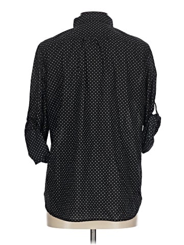 Lauren Jeans Co. 3/4 Sleeve Button-Down Shirt (view 2)