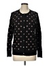 Basic Editions 100% Cotton Polka Dots Black Cardigan Size L - photo 1