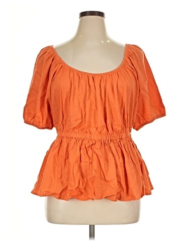 Universal Standard Short Sleeve Blouse (view 1)